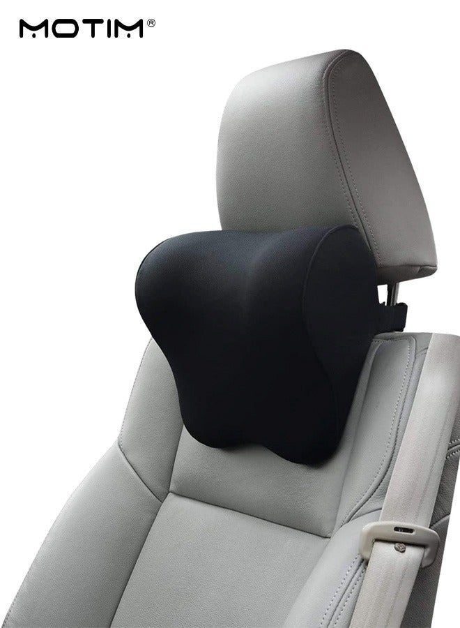 Motim Car Neck Pillow, Car Headrest Pillow, Ergonomic Design Memory Foam Cushion for Neck Support, Ideal Head Neck Pain Relief for Driving Office and Gaming Chair - Image 3